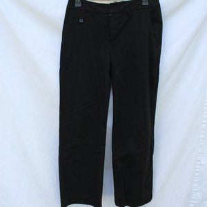 Women's Cherokee Black Khaki Casual Pants Sz 4